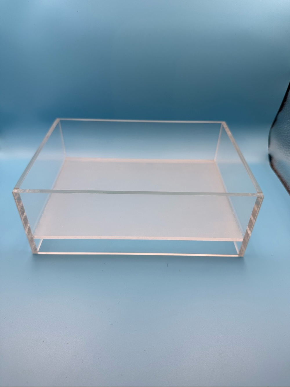 Clear Acrylic Organizer Tray Plexiglass Cosmetic Jewelry
Makeup Desk Storage Bin